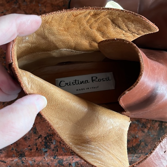 Christina Rossi Brown Made in Italy Shoe Boots size 8 - Picture 8 of 8